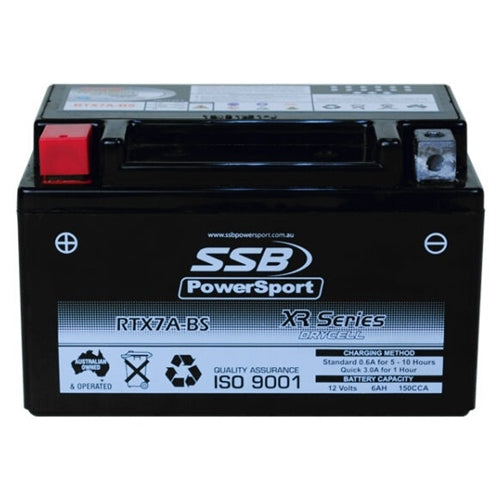 RTX7A-BS SSB XR Series Motorcycle Battery