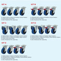 350L Rotationally Moulded Tub Castor Kit