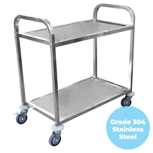 Richmond STR230 -  Service Trolley, Two Tier, 304 Stainless, 750 x 400mm