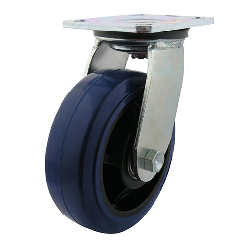 150mm Rebound Rubber Wheel 225kg Capacity Castor (S6632)