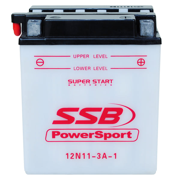 12N11-3A-1 SSB Powersport Flooded Motorcycle Battery