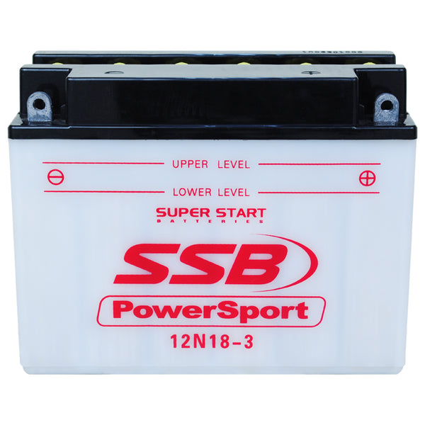 12N18-3 SSB Powersport Flooded Motorcycle Battery