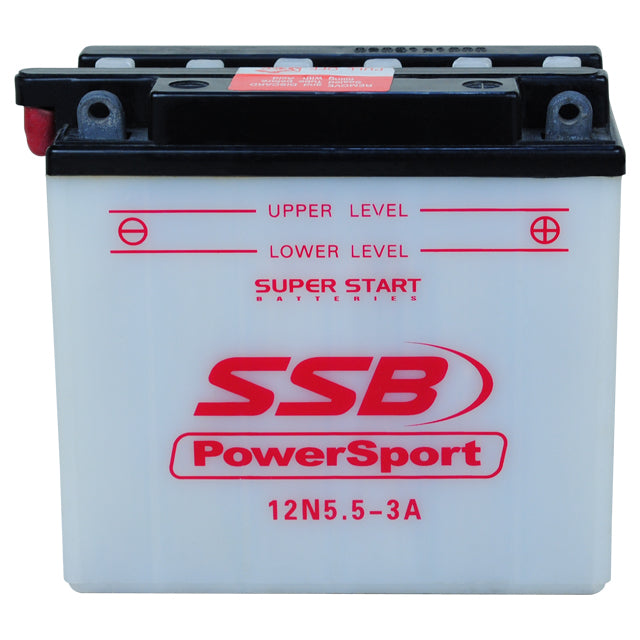 12N5.5-3A SSB Powersport Flooded Motorcycle Battery
