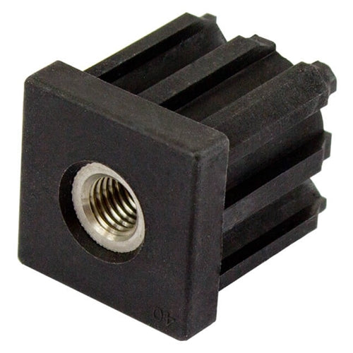 Richmond TIR40SQM16SS - Threaded Tube End, Stainless Steel, Square, 40mm x M16