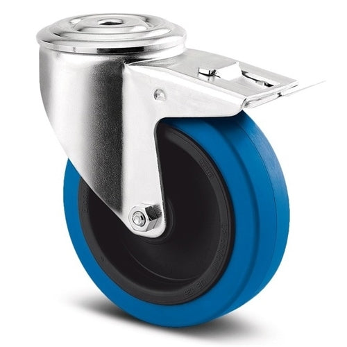 Tente 3477UFR125P30B - Alpha 125mm Blue Elastic Bolt Hole Brake 13mm