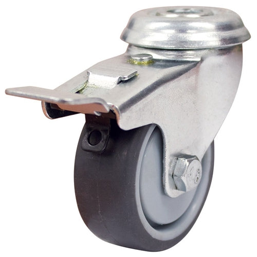 Richmond S2714B - 50mm, Institutional Rubber, Swivel Braked, M10 Bolt hole, 30kg