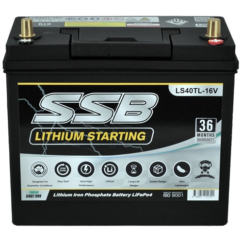 SSB Lithium LS40TL-16V-BT Car Starting Battery w/ Bluetooth