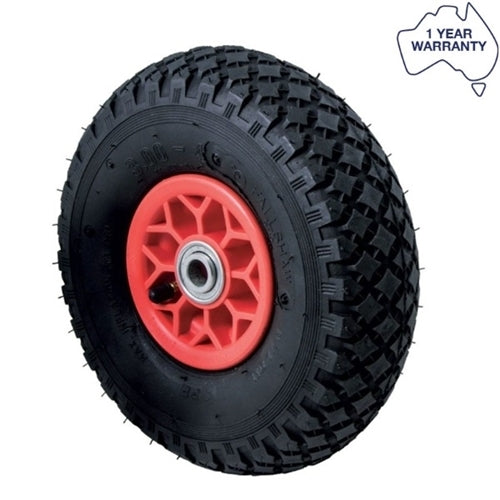 Fallshaw 300X4DMD-PWB20 - 3.00/4 - Pneumatic Tyre - Plastic Rim - 20mm Bearing