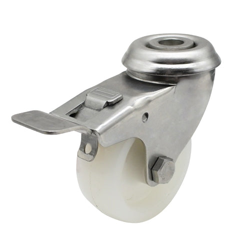 50mm Nylon Wheel 30kg Capacity Stainless Steel Brake Castor (S2732B)