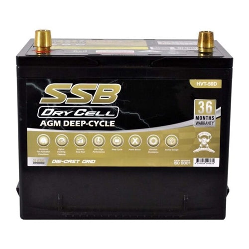 HVT-50D Dual Purpose VRLA (AGM) Battery