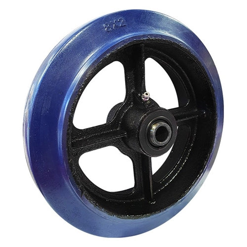 Richmond RT8842-50 - 200mm, Rubber on Cast Iron, 1/2" Axle, 250kg