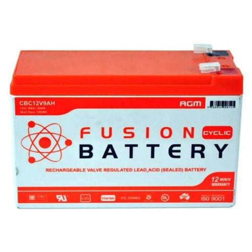 CBC12V9.0AH Fusion AGM 12V Deep Cycle Battery