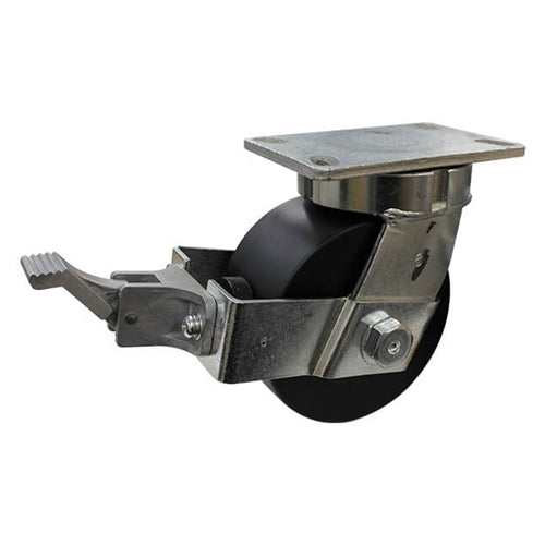 150mm Solid Nylon Wheel 1800kg Capacity Kingpinless Castor with Brake (S6152B)