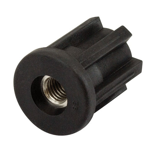 Richmond TIR38R0M10SS - Threaded Tube End, Stainless Steel, Round, 38mm x M10