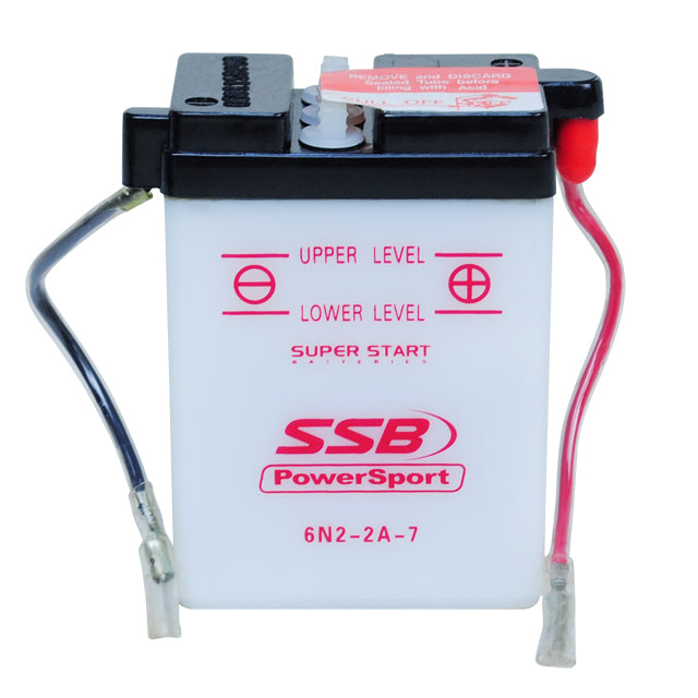 6N2-2A-7 SSB Powersport Flooded Motorcycle Battery