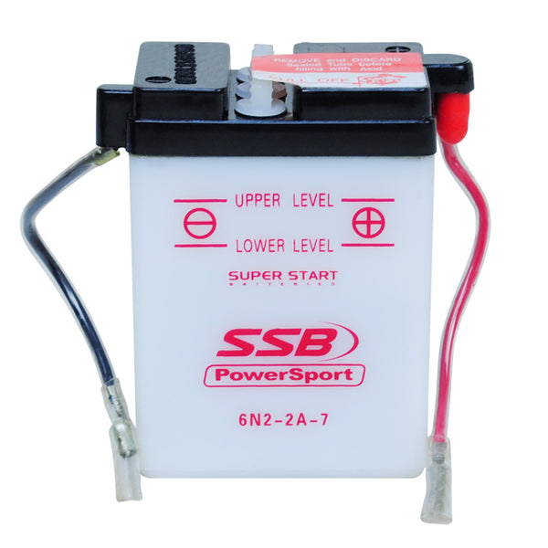6N2-2A-7 SSB Powersport Flooded Motorcycle Battery