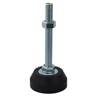 100mm X M12 Rubber Fixed Leveling Foot (LVR121)