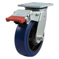 150mm Rebound Rubber Wheel 225kg Capacity Castor (S6632SLB)