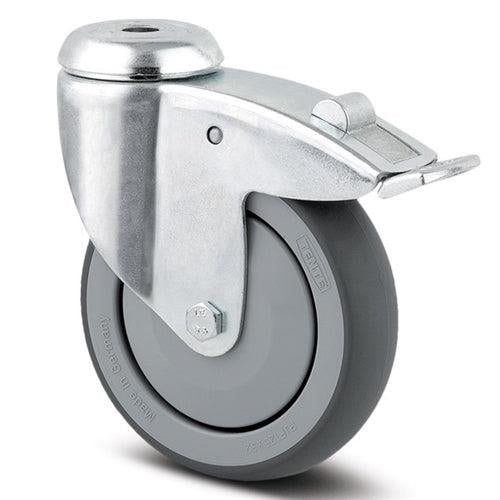 Tente 2477PJP075P3011 - Agila 75mm Grey TPR Bolt Hole Ole Brake 11mm