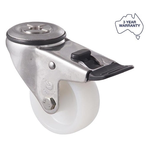 Fallshaw MNN75WS/MSHTB-B - 75mm - Castor Stainless Steel