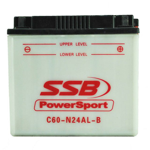 C60N24AL-B SSB Powersport Flooded Motorcycle Battery