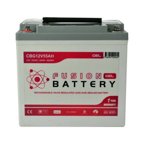 CBG12V55AH Fusion Gel 12V Deep Cycle Battery