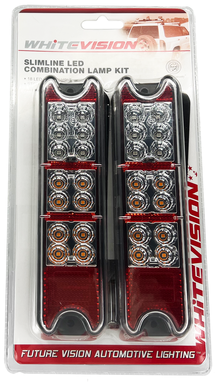 Whitevision LED Lamp, Stop/Tail/Indicator 9-33V 0.5m Cable