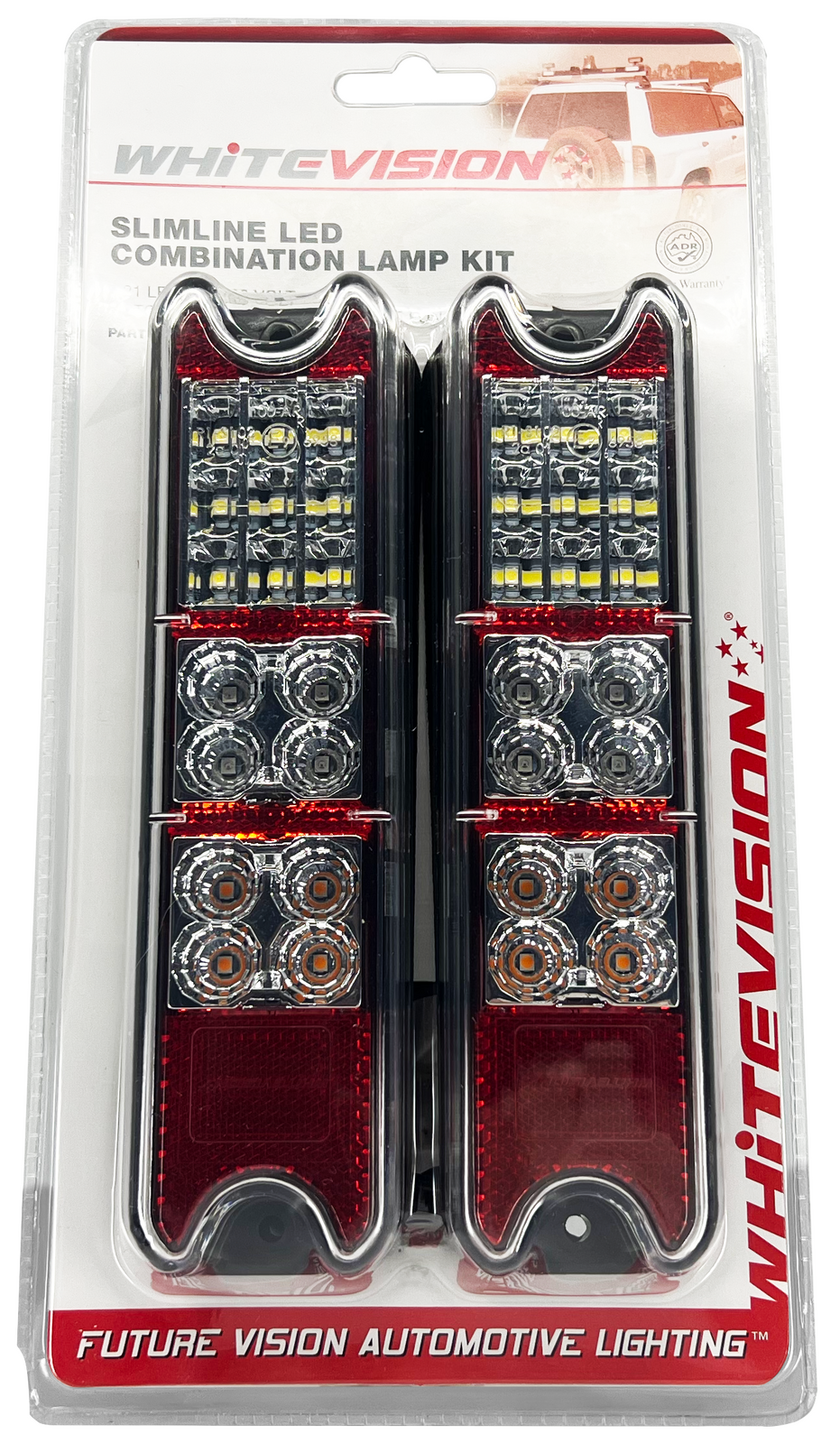 Whitevision LED Lamp, Stop/Tail/Indicator/Reverse 9-33V 0.5m Cable