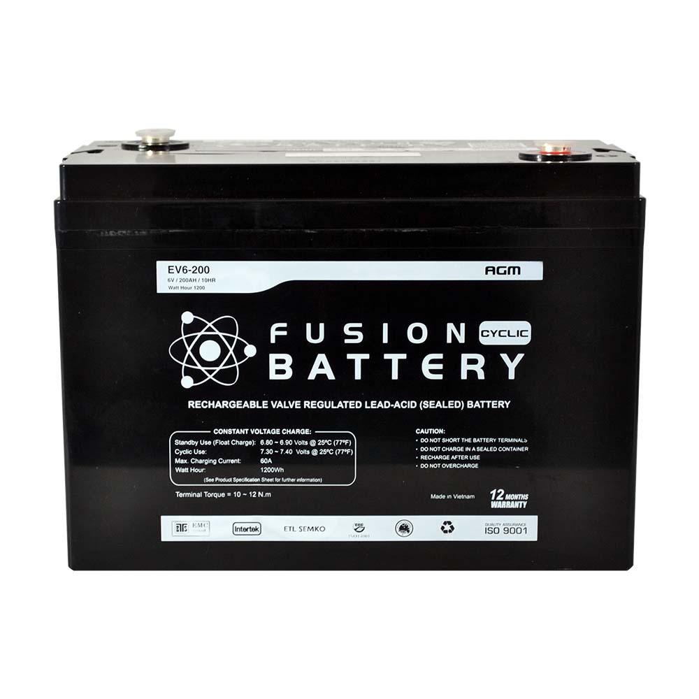 EV6-200 Fusion Electric Vehicle 6V Deep Cycle Battery
