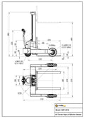 Rough Terrain Electric Stacker 2T - 1.6m Lift Height - Adjustable Forks - Multi-Attachment System