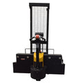 Rough Terrain Electric Stacker 2T - 1.6m Lift Height - Adjustable Forks - Multi-Attachment System