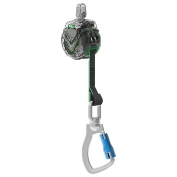 Latchways 63203-00BEU - V- Tec PFL, 3M, Cable, Steel Twist- Lock Carabiner (Top), Steel Swivel Scaffold Hook (End)