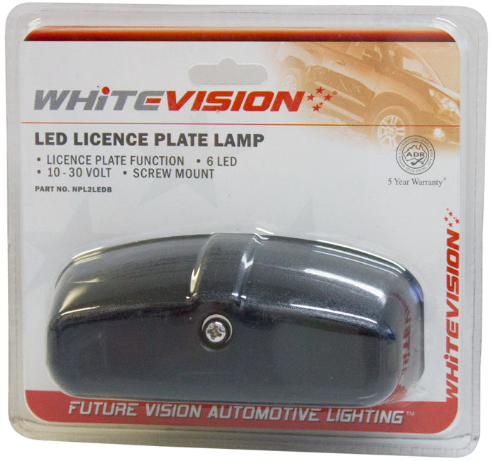 Whitevision LED Licence Plate Lamp, Retrofit Style, Screw Mount
