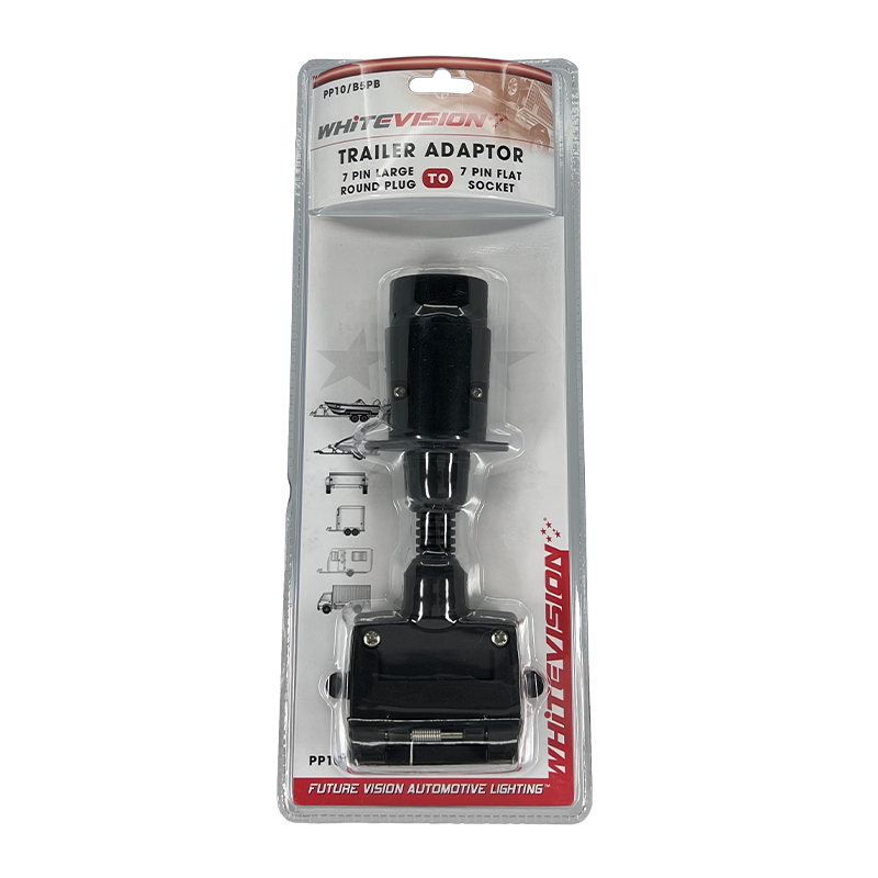 Whitevision 7 Pin Large Round to 7 Pin Flat Adaptor