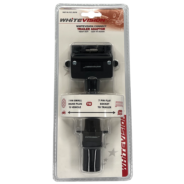 Whitevision Plastic 7 Pin Small Round TO 7 Pin Flat Socket