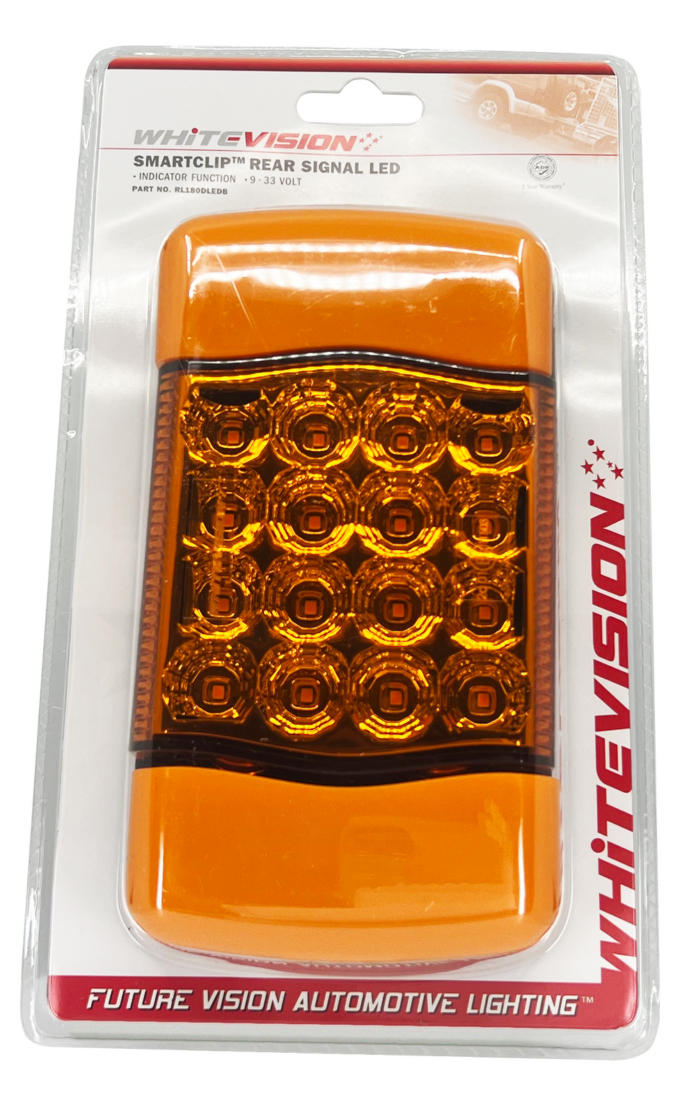 Whitevision 180 Series Rear LED 9-33V Direction Indicator 0.5M
