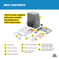 240V AC Powered Sliding Gate Motor suitable for gates up to 800kg (GTR061)