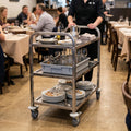 950 x 500mm 3 Tier Grade 304 Stainless Service Trolley (STR331)