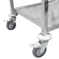 950 x 500mm 3 Tier Grade 304 Stainless Service Trolley (STR331)