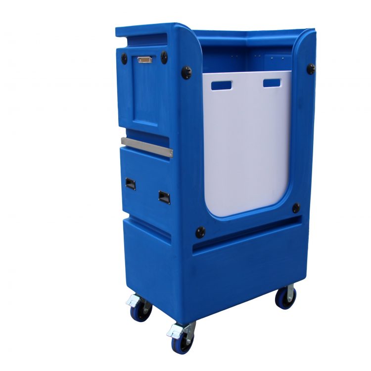 TLET8 Tallboy Linen Exchange Trolley in dark blue