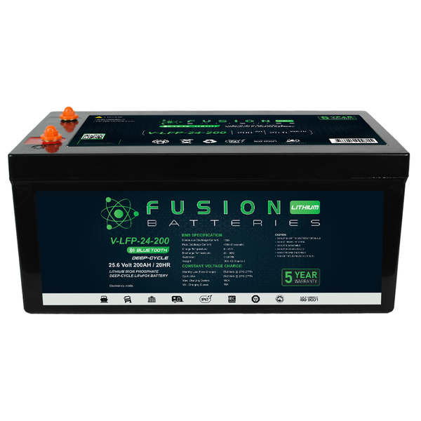V-LFP-24-200 Fusion Lithium 24V Deep Cycle Battery