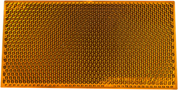 Whitevision Amber Reflector Welded White - Self Adhesive 100x50x6.5mm