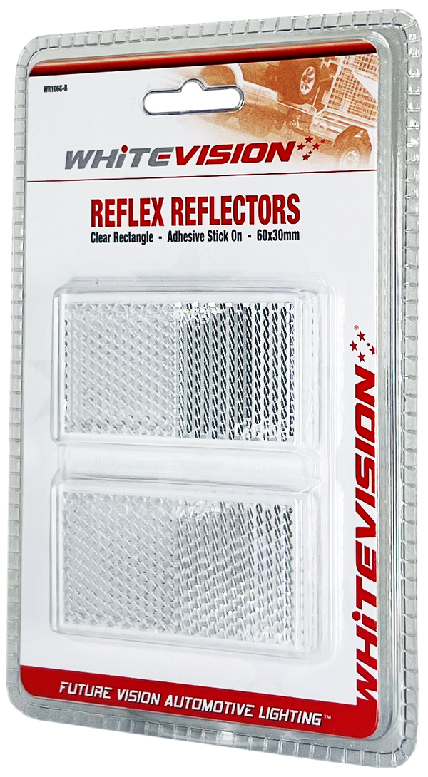 Whitevision Clear Reflector - Self Adhesive 59x31x7.5mm
