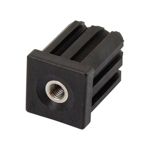 Richmond TIR32SQM08 - Threaded Tube End, Mild Steel, Square, 32mm x M8