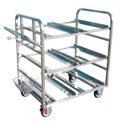 Stainless Steel 6 Bin Order Picker Trolley (OPR030)
