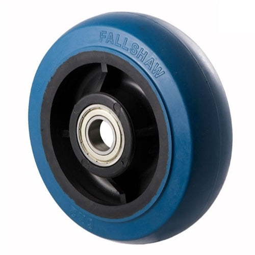 Fallshaw OBQ150 - 150mm - Hi-Res Blue Rubber Wheel - Precision Bearing - 400kg