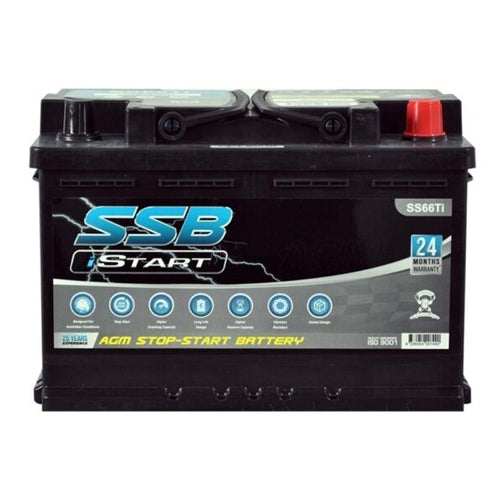 SS66Ti SSB Stop Start VRLA (AGM) Battery
