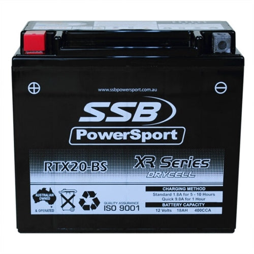 RTX20-BS SSB XR Series Motorcycle Battery