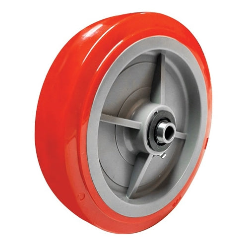 200mm Polyurethane Tyred Nylon Centred Wheel to Suit Scaffold Castors | 3/4" Axle Diameter (PU8079-75)