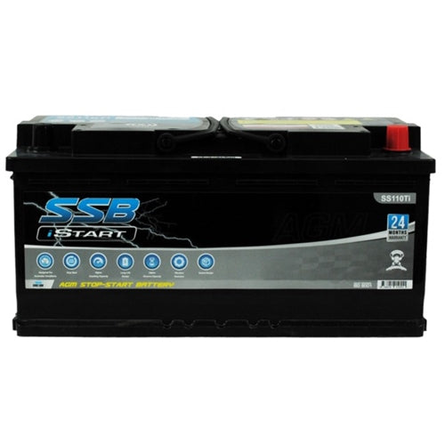 SS110Ti SSB Stop Start VRLA (AGM) Battery